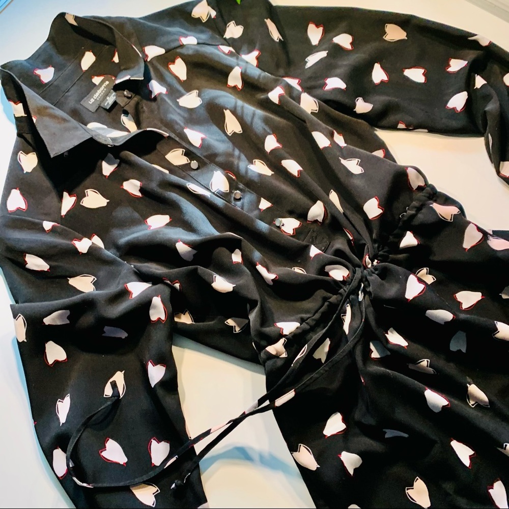 Liz Claiborne hearts and more hearts shirt dress